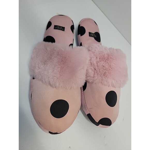 Victorias Secret Signature Satin Pink w/ Black Polka Dots Size M - Picture 7 of 12